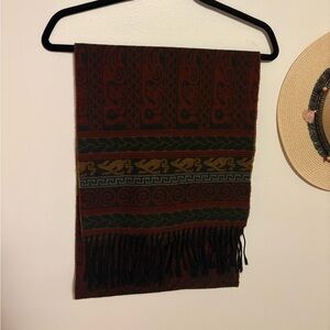 Calzeat Scottish Wool Scarf with Fringe